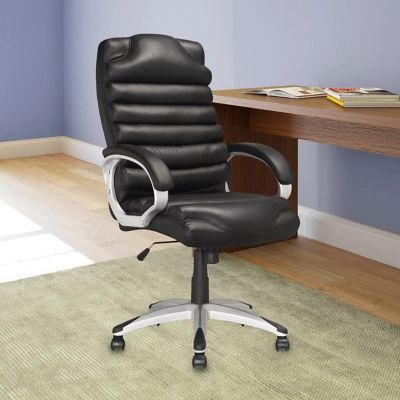 CorLiving Executive Office Chair with High Back, Black