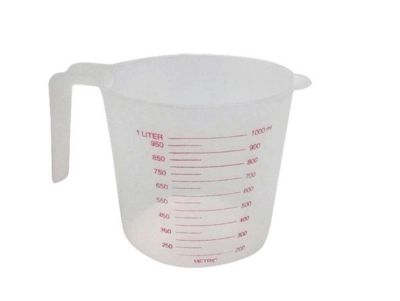 Home Accents 1 Liter Plastic Measuring Cup, Clear