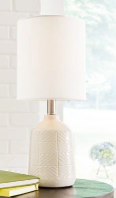 Brodewell Table Lamp, White