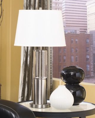 Norma Table Lamp (Set of 2), Silver Finish