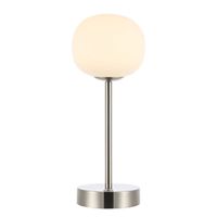 JONATHAN Y Natalia 12.25" Modern Minimalist Iron Rechargeable Integrated LED Table Lamp, /White