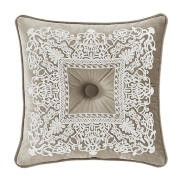 J.Queen New York Timber Linen 18 Square Decorative Throw Pillow Linen