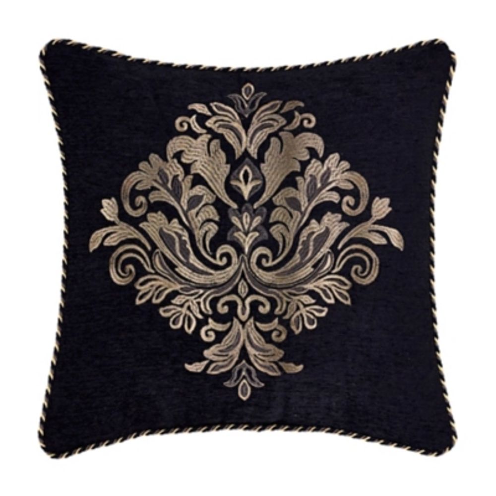 J. by J. Queen New York Mikayla Square Throw Pillow - Blue - 18 in