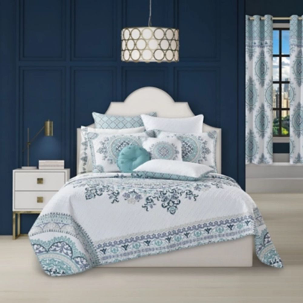 Estelle Blush Floral Comforter Bedding by Royal Court