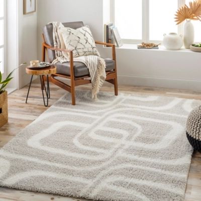 nuLOOM Gynel Cloudy Shag Baby Pink 5' 3 Square Rug