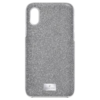 Swarovski High Smartphone Case with integrated Bumper, iPhone® X/XS, Silver tone