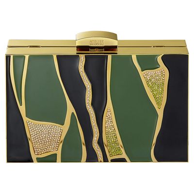 Swarovski Kintsugi Bag, Multicolored, Gold-tone plated