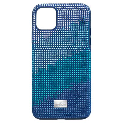 Swarovski Crystalgram Smartphone Case with Bumper, iPhone® 11 Pro Max, Blue