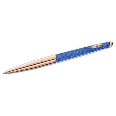 Swarovski Crystalline Nova ballpoint pen, Blue, Rose gold-tone plated