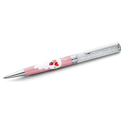 Swarovski Line Friends Conny Ballpoint Pen, Pink, Chrome plated