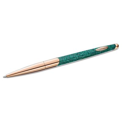 Swarovski Crystalline Nova ballpoint pen, Green, Rose gold-tone plated