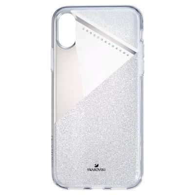 Swarovski Subtle Smartphone Case with Bumper, iPhone® XS Max, Silver tone