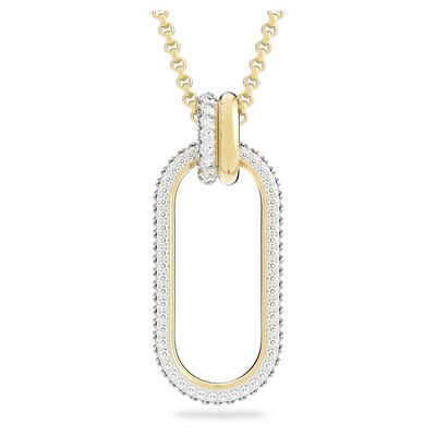 Swarovski Time pendant, White, Mixed metal finish