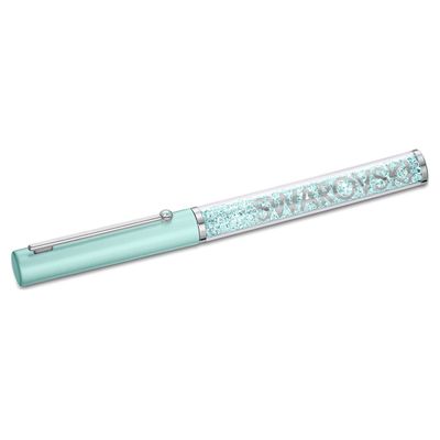 Swarovski Crystalline Gloss ballpoint pen, Green, Chrome plated