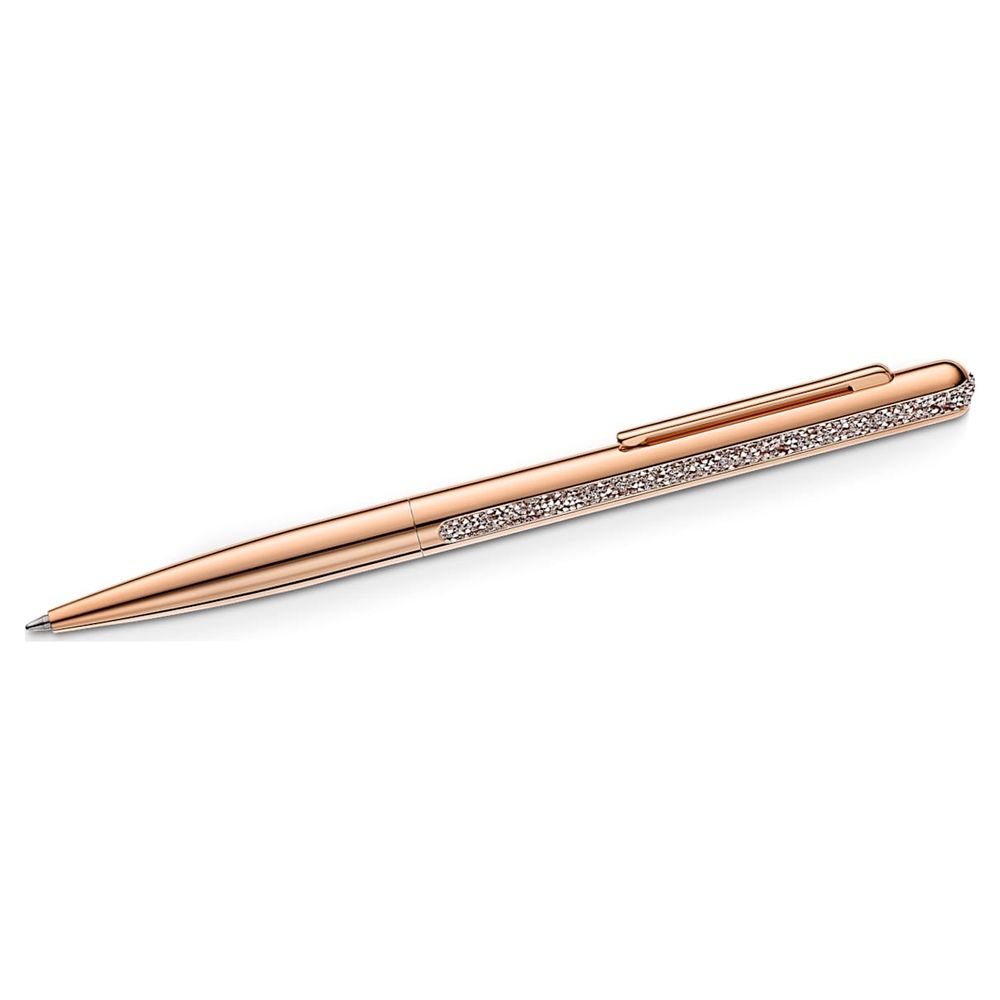 Swarovski Crystal Shimmer ballpoint pen, Rose gold tone, Rose gold-tone plated