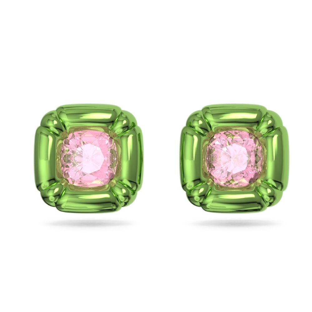 Swarovski Dulcis stud earrings, Green