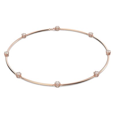 Swarovski Constella necklace, White, Rose gold-tone plated