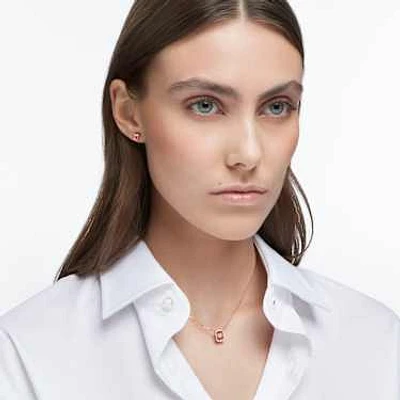 Millenia set, Octagon cut, Pink, Rose gold-tone plated by SWAROVSKI
