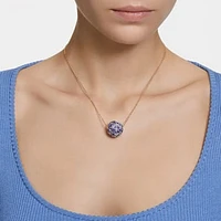 Curiosa pendant, Triangle cut, Blue, Gold-tone plated by SWAROVSKI