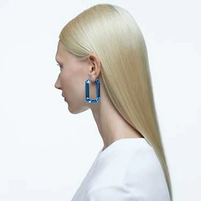 Lucent hoop earrings, Statement, Octagon shape