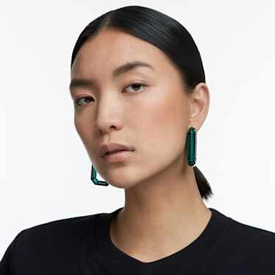 Lucent hoop earrings, Statement, Octagon shape