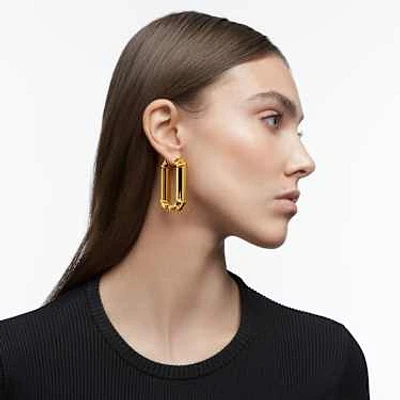 Lucent hoop earrings, Statement, Octagon shape