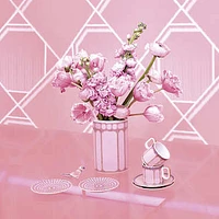 Signum plate, Porcelain, Small, Pink by SWAROVSKI