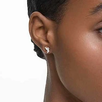 Idyllia Lilia stud earrings, Butterfly, White