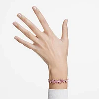 Idyllia Lilia bracelet, Butterfly, Pink, Rose gold-tone plated by SWAROVSKI