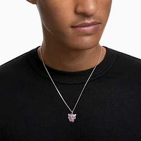 Marvel Black Panther pendant, Black Panther, Purple, Gold-tone plated by SWAROVSKI