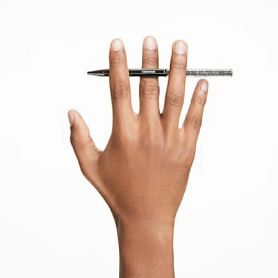 Crystalline ballpoint pen, Octagon shape, Grey, Graphite plated by SWAROVSKI