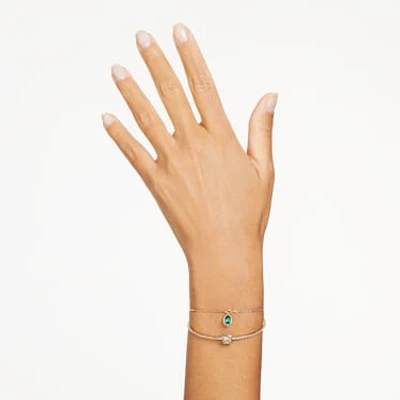 Stilla bangle, Mixed cuts, Multicoloured, Gold-tone plated by SWAROVSKI