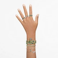 Stilla bangle, Mixed cuts, Multicoloured, Gold-tone plated by SWAROVSKI