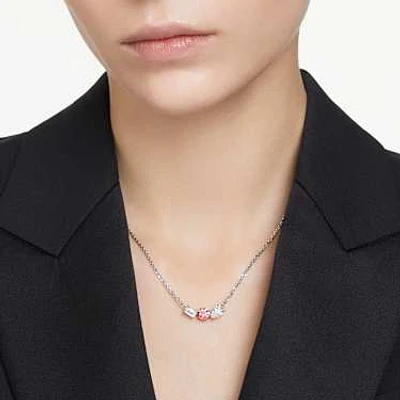 Mesmera pendant, Mixed cuts, Pink, Rhodium plated by SWAROVSKI