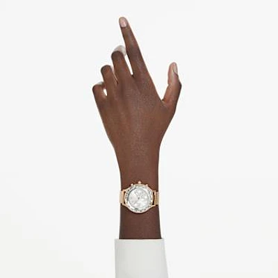 Nova Chrono watch, Swiss Made, Metal bracelet, Gold tone