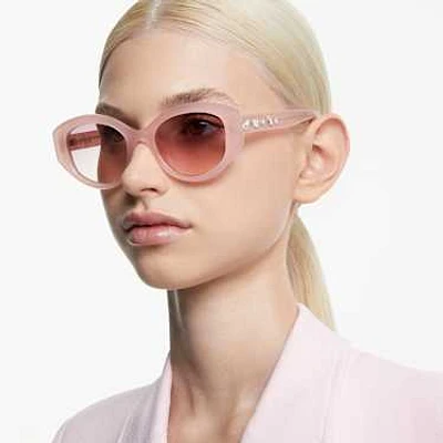 Sunglasses, Cat-eye shape, SK6005, Pink by SWAROVSKI