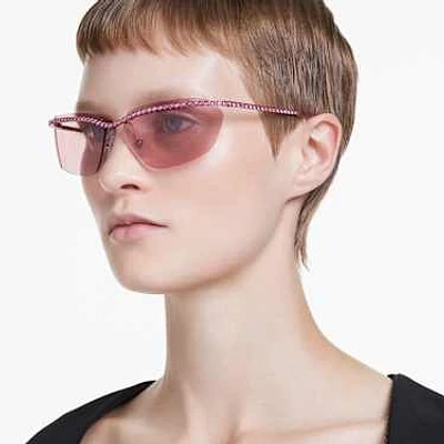 Sunglasses, Rectangular shape, SK7001, Pink by SWAROVSKI