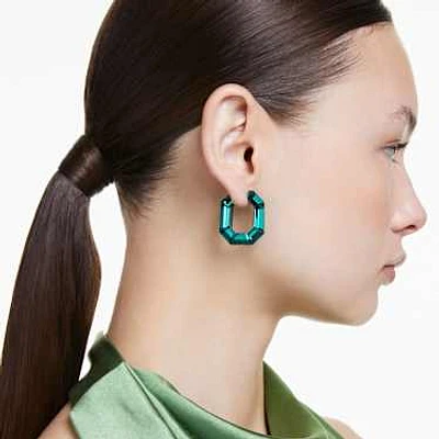 Lucent hoop earrings, Octagon shape, Small