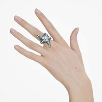 Idyllia cocktail ring, Crystal pearls, Starfish, Multicoloured, Gold-tone plated by SWAROVSKI