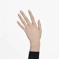 Eternity Tennis bracelet, Lab-grown diamonds 2.5 ct tw, Round shape, 14K yellow gold by SWAROVSKI