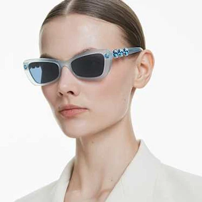 Sunglasses, Butterfly shape, SK6033, Blue by SWAROVSKI