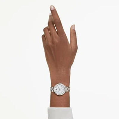 Watch, Swiss Made, Metal bracelet, Gold tone, Champagne gold-tone finish by SWAROVSKI