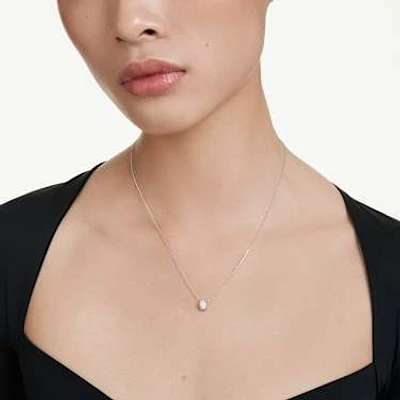 Octagon pendant, Lab-grown diamonds 0.5 ct tw, Octagon shape, 14K white gold by SWAROVSKI
