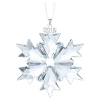 Annual Edition Ornament 2018, Snowflake, White by SWAROVSKI