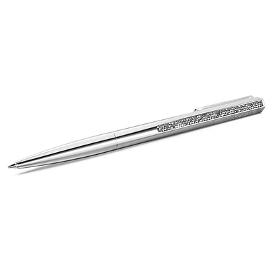 Crystal Shimmer ballpoint pen, Silver tone, Chrome plated by SWAROVSKI