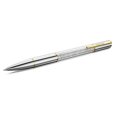 Crystalline Lustre ballpoint pen, Silver tone, Mixed metal finish by SWAROVSKI