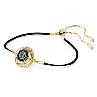 Symbolica bracelet, Evil eye, Multicolored, Gold-tone plated by SWAROVSKI