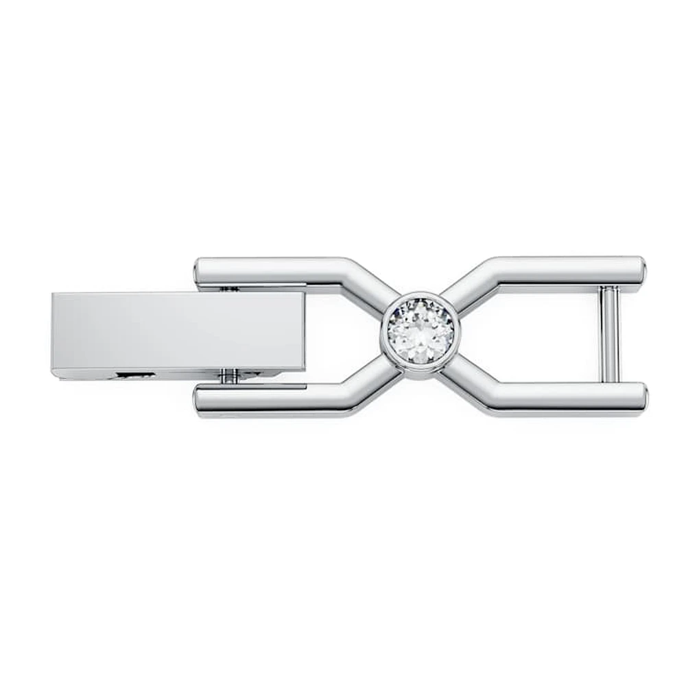 Imber Emily extender, Round cut, White, Rhodium plated by SWAROVSKI