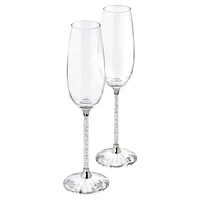 Crystalline Toasting Flutes (Set of 2) by SWAROVSKI