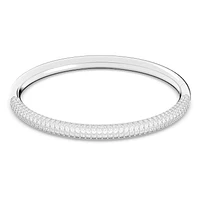 Dextera bangle, White, Stainless steel by SWAROVSKI